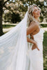 GRACE Veil paired with Grace Loves Lace Honey Silk gown