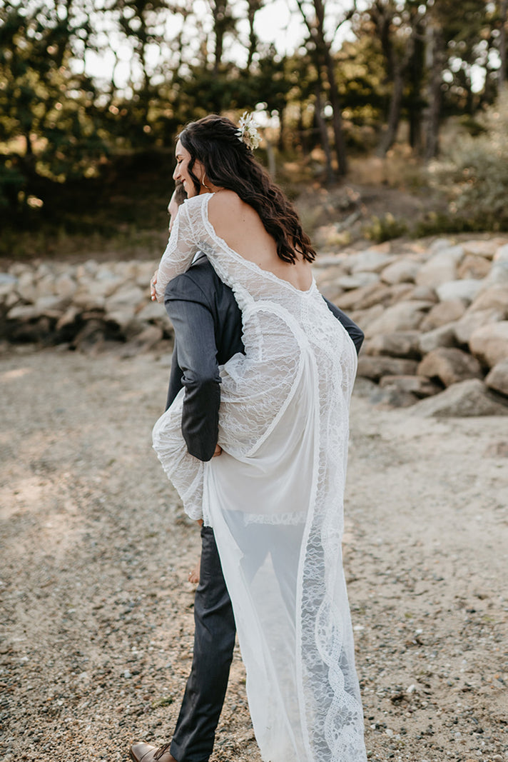 Grace Bride Kelsey in the Inca Gown