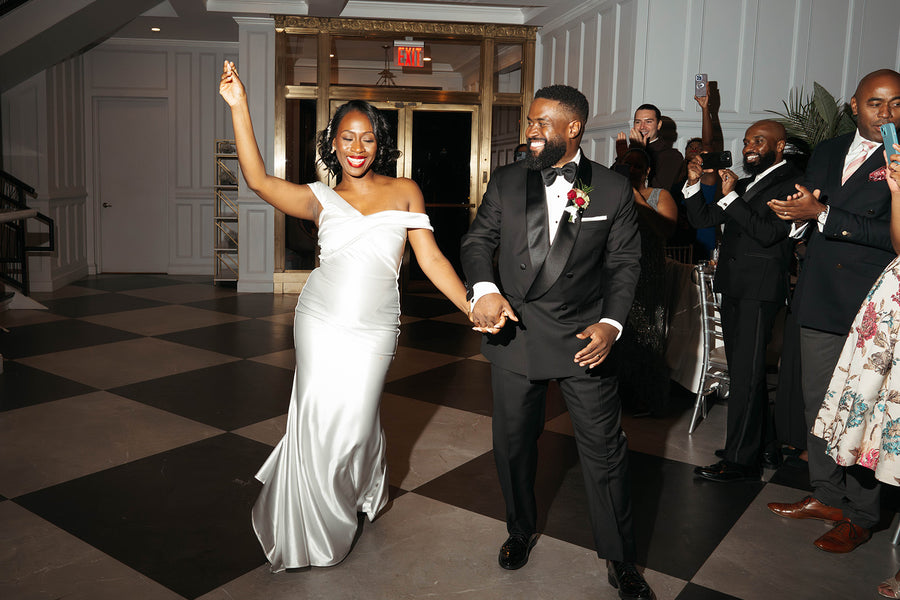 Efrem and Rose in the Cupid Gown