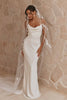 honey silk wedding dress paired with pielot 