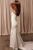 Strapless satin wedding dress_XS_