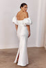 An off-shoulder wedding dress with puff sleeves_L_
