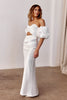 An off-shoulder wedding dress with puff sleeves_XS_