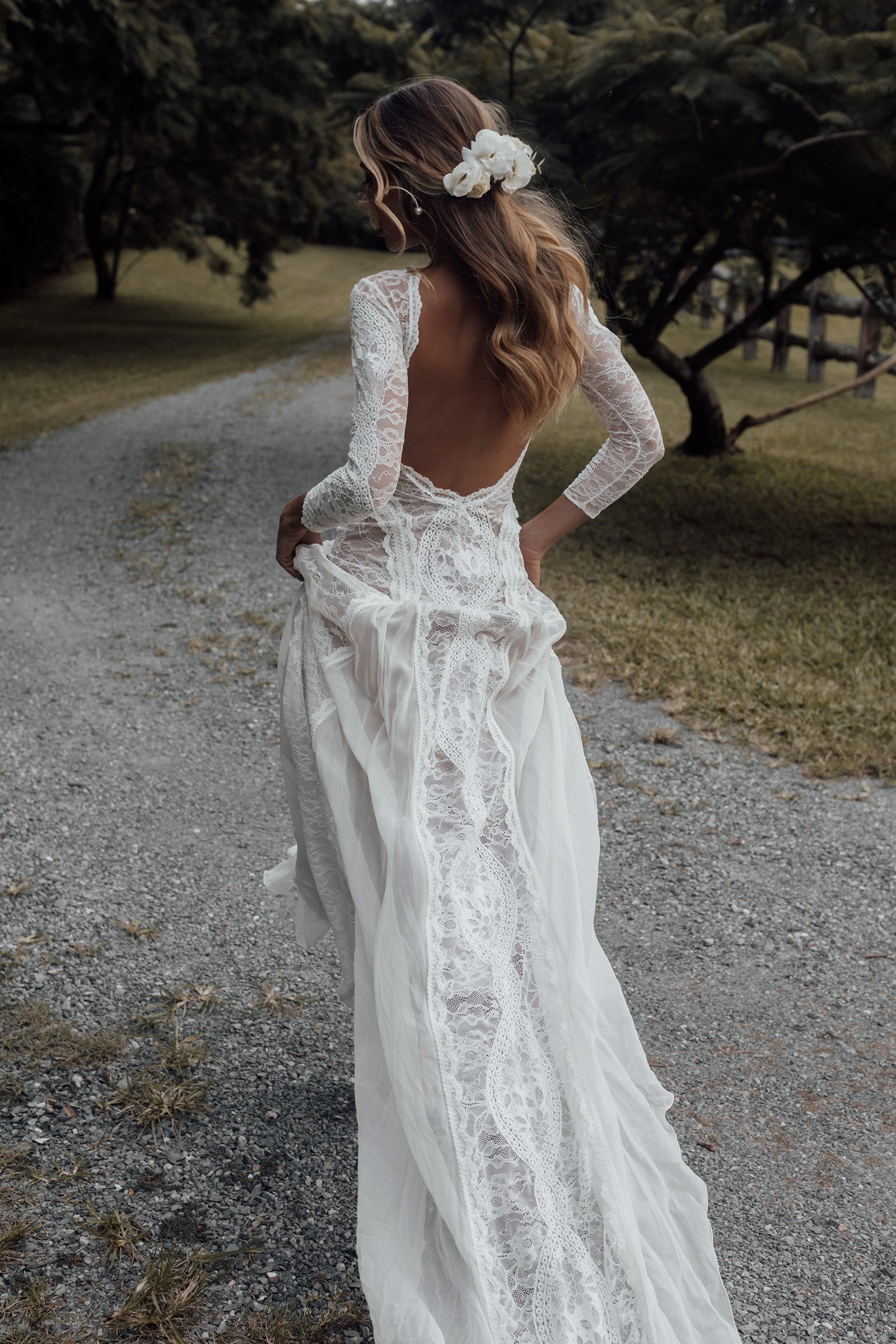 Inca | Low Back Wedding Dress Grace Loves Lace NZ Inca | Low Back Wedding Dress Grace Loves Lace NZ