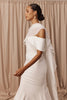 Crepe wedding dress with bridal cape_XS_