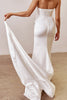 Satin Corset Wedding Dress with bustle_XS_