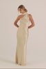 Billie Champagne One Shoulder Bridesmaids Dress_XS_